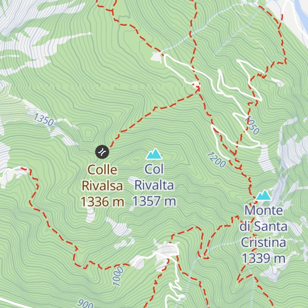 Map of Col Rivalta