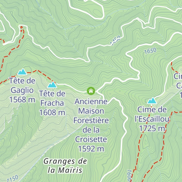 Map of Ancienne Maison Forestière de la Croisette