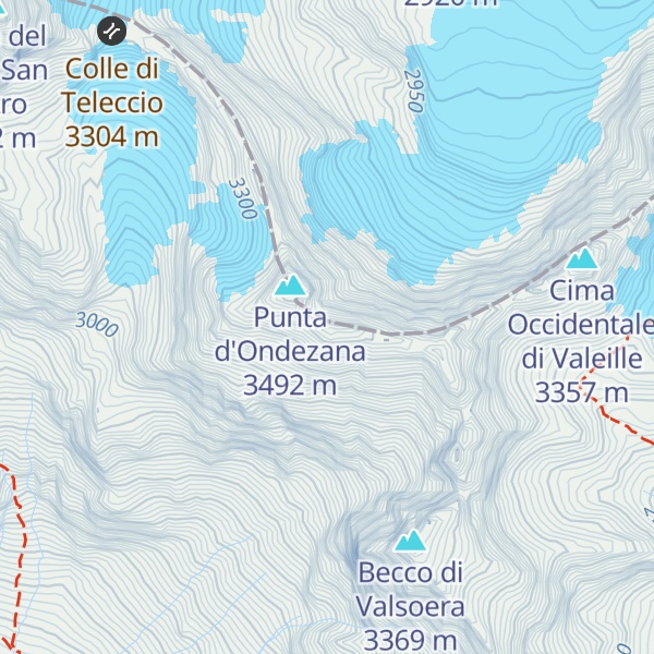 Map of Punta Scatiglion Occidentale