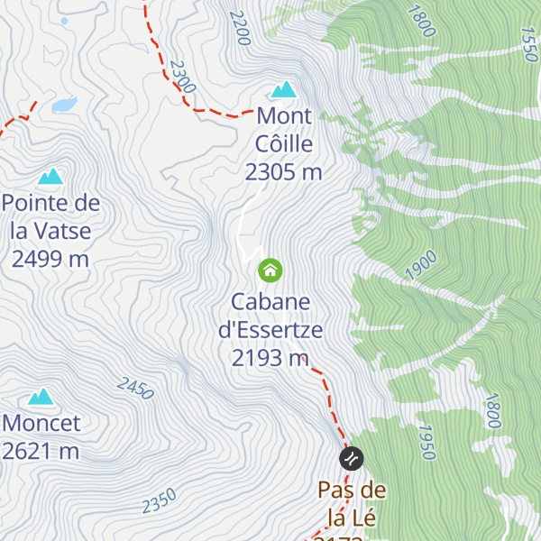 Map of Cabane d'Essertze
