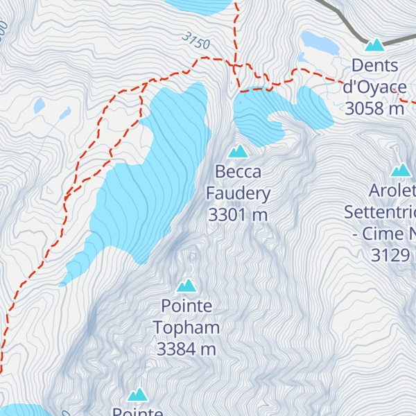 Map of Bivacco Luca Pasqualetti al Morion
