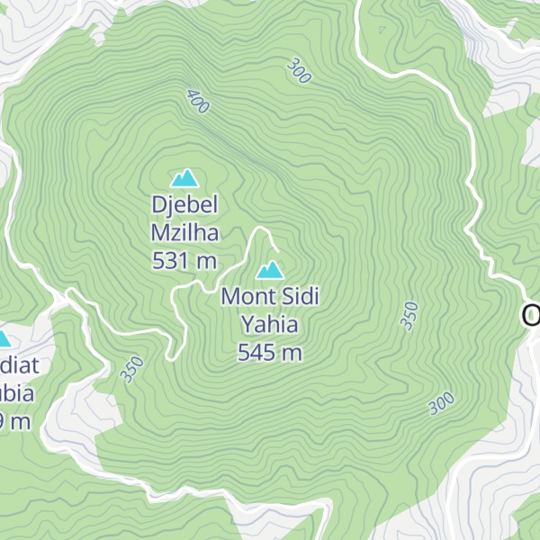 Map of Mont Sidi Yahia