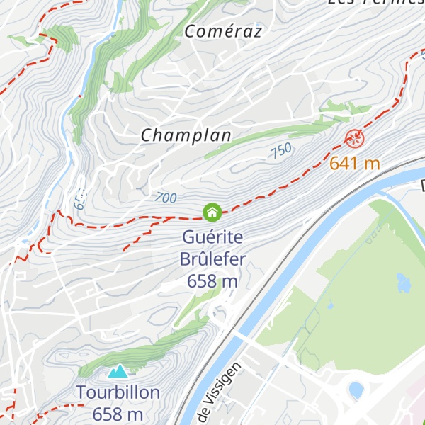 Map of Guérite Brûlefer
