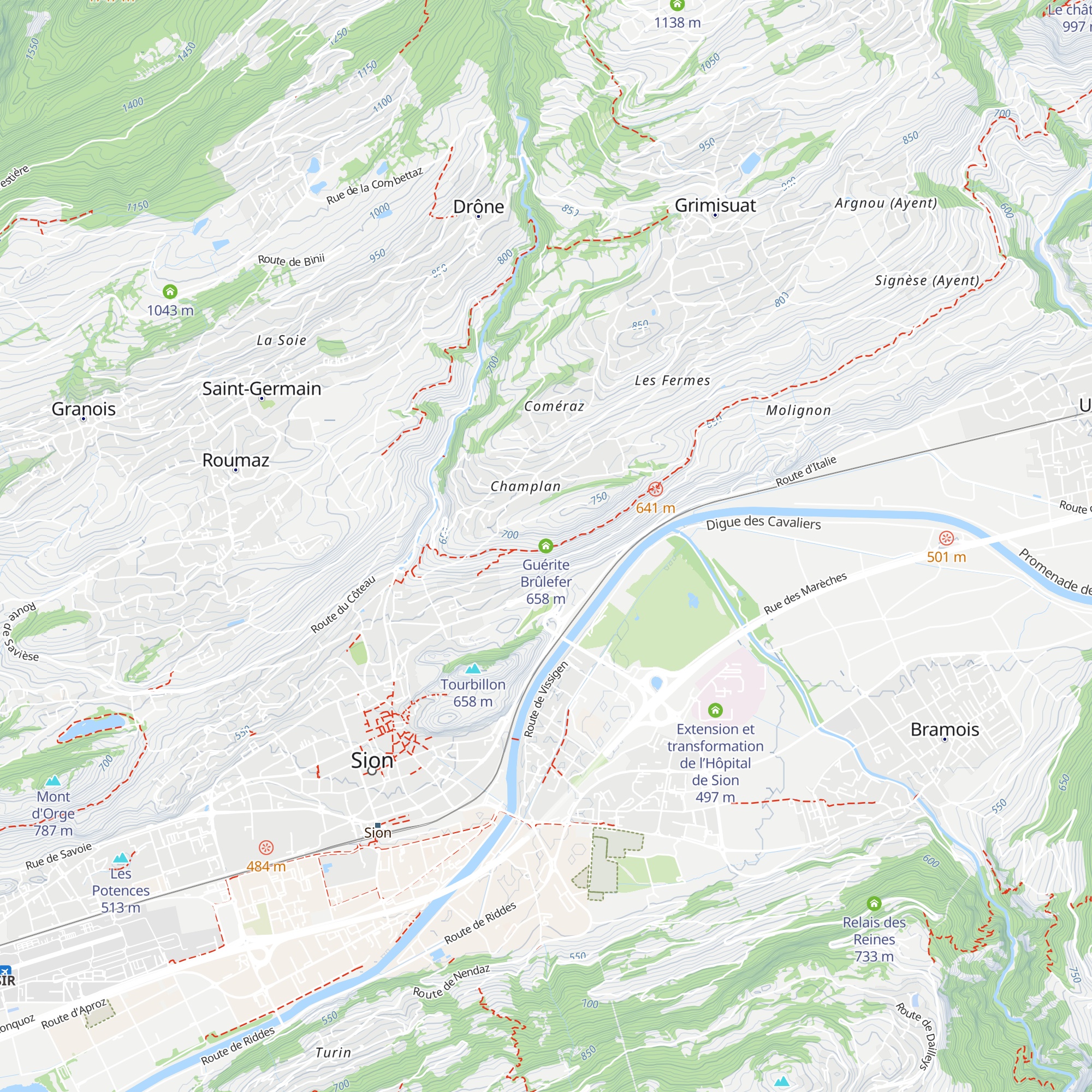 Guérite Brûlefer map