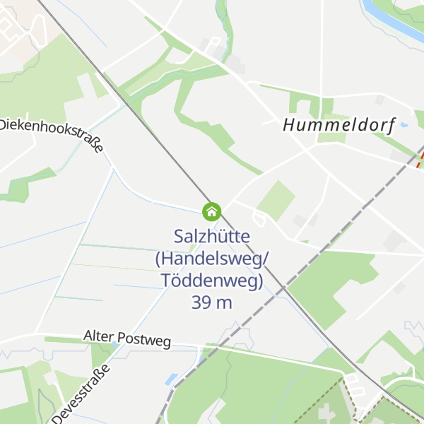 Map of Salzhütte (Handelsweg/Töddenweg)