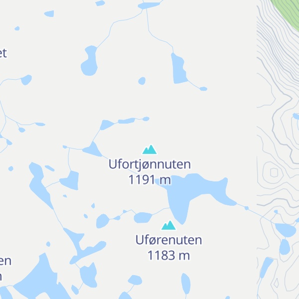 Map of Ufortjønnuten