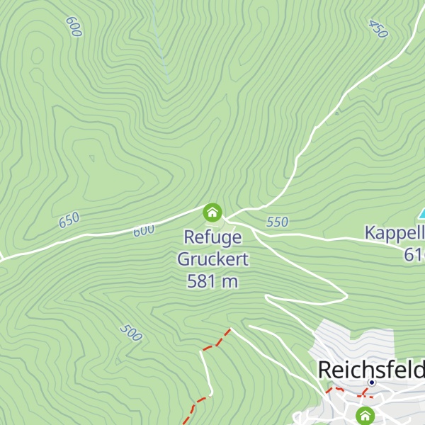 Map of Refuge Gruckert