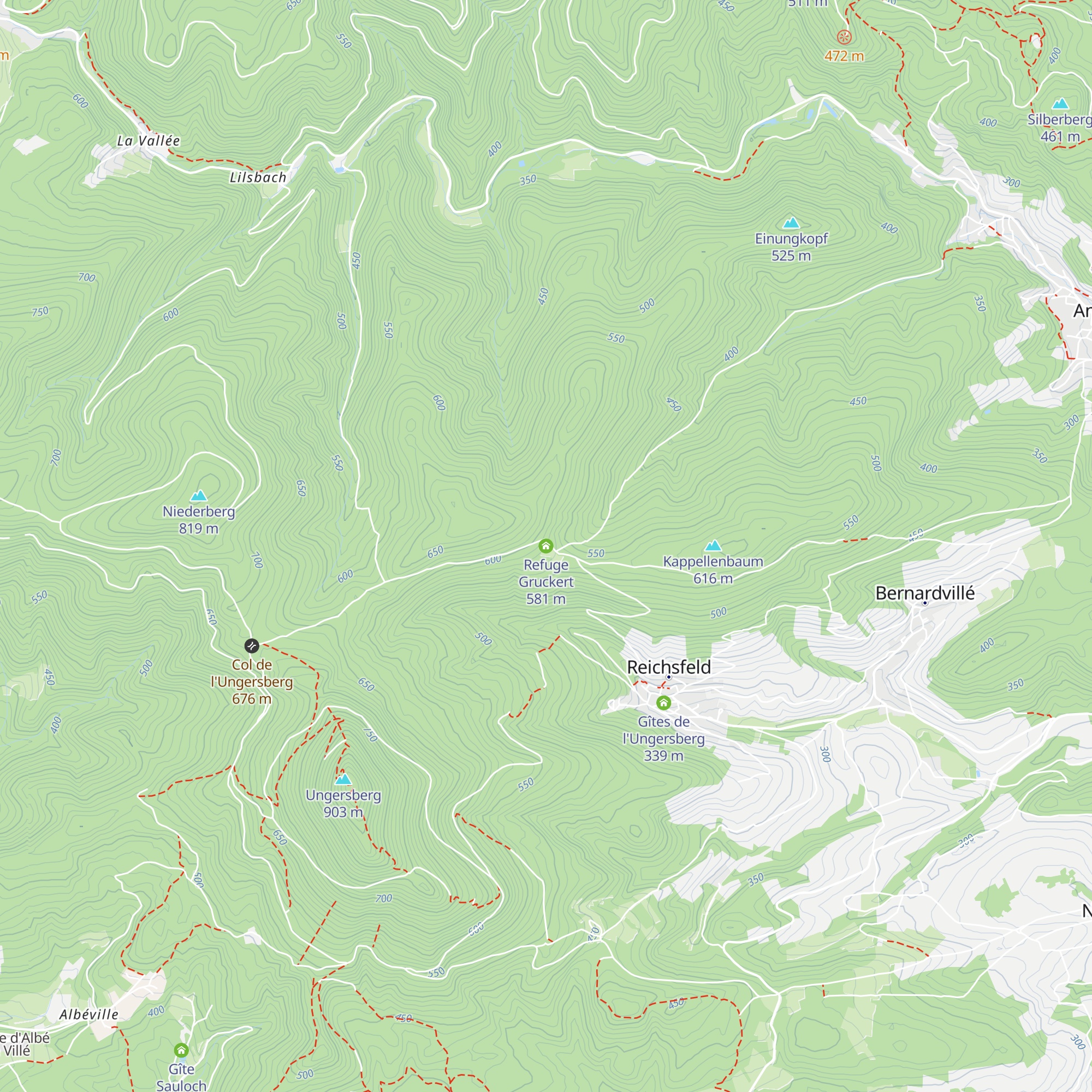 Refuge Gruckert map