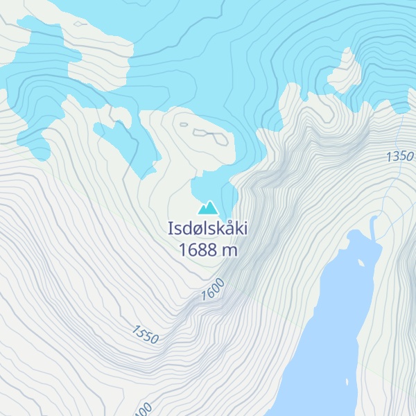 Map of Isdølskåki