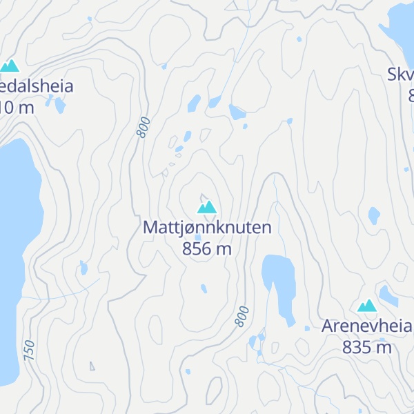 Map of Mattjønnknuten