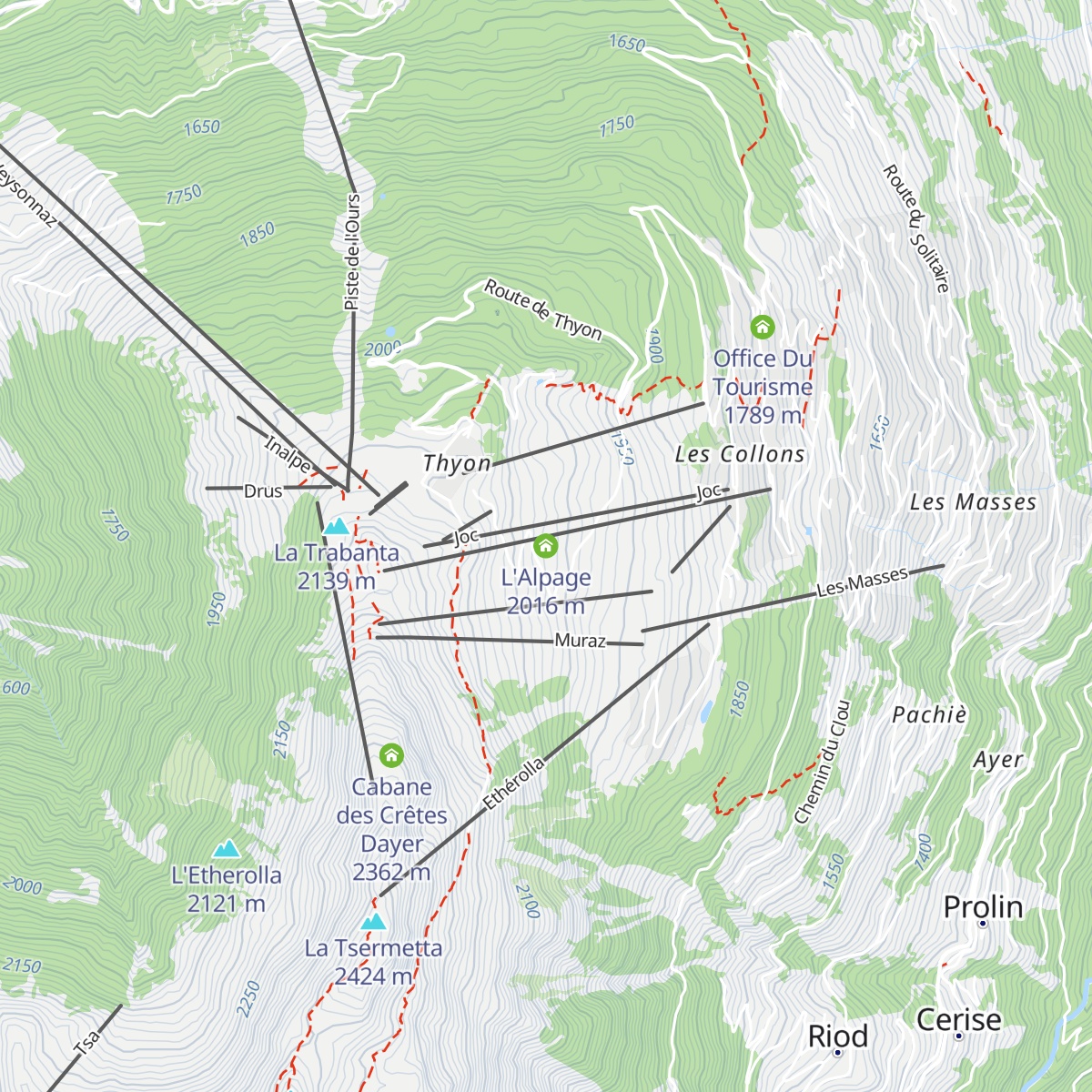 L'Alpage map