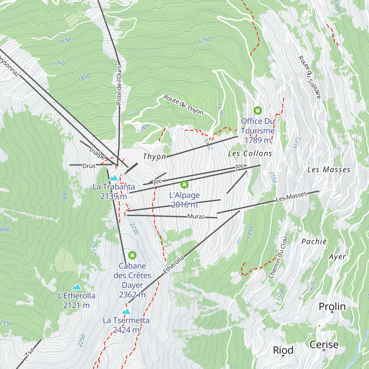 L'Alpage map