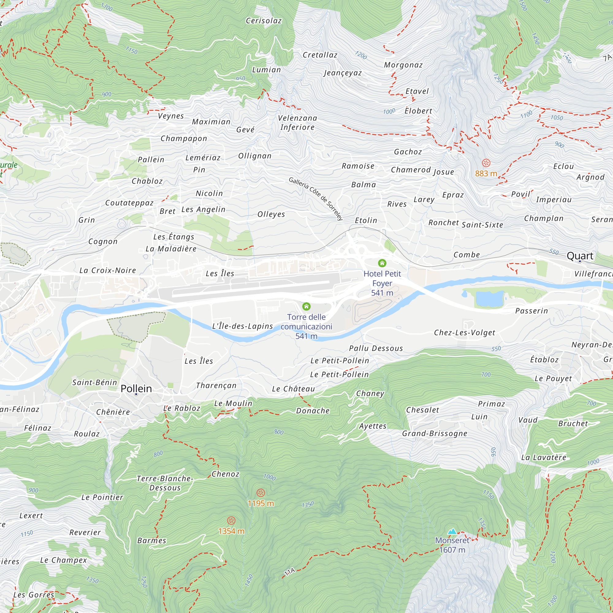 Torre delle comunicazioni map