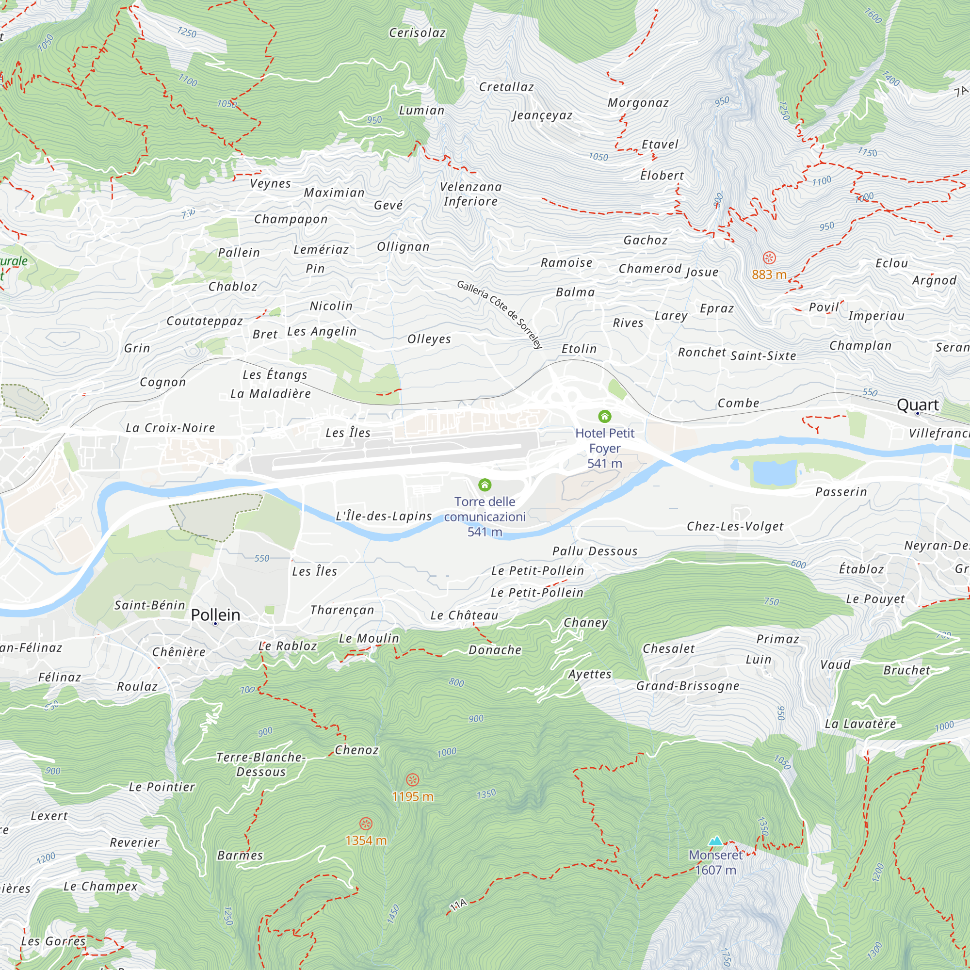 Torre delle comunicazioni map