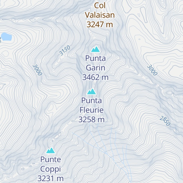 Map of Punta Fleurie