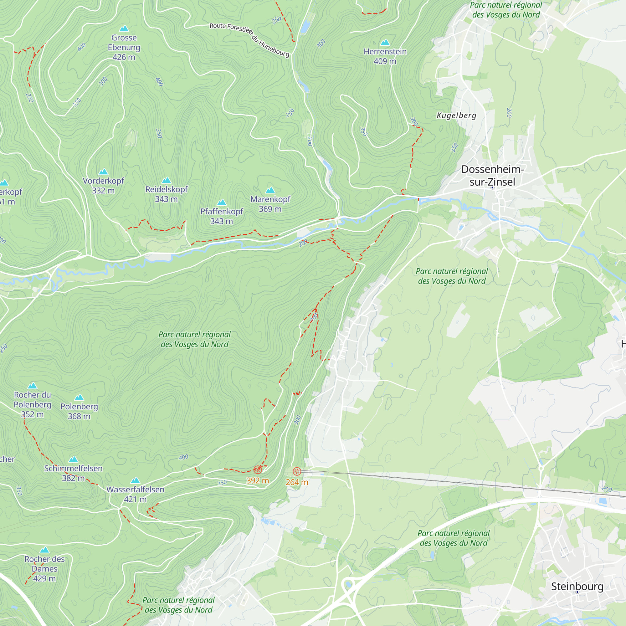 Abri du Daubenschlag map
