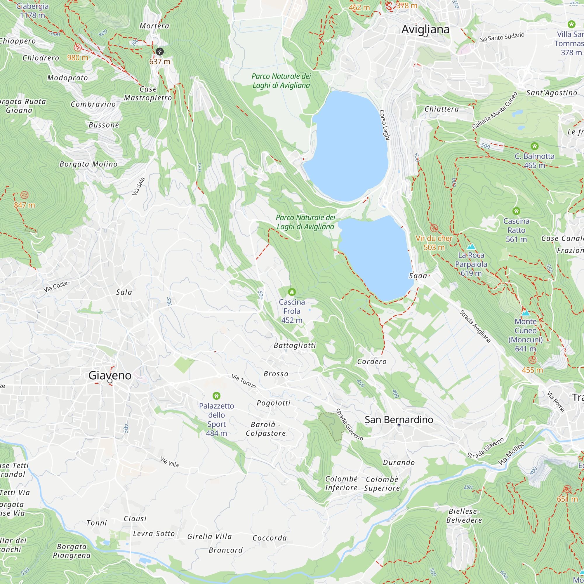 Cascina Frola map