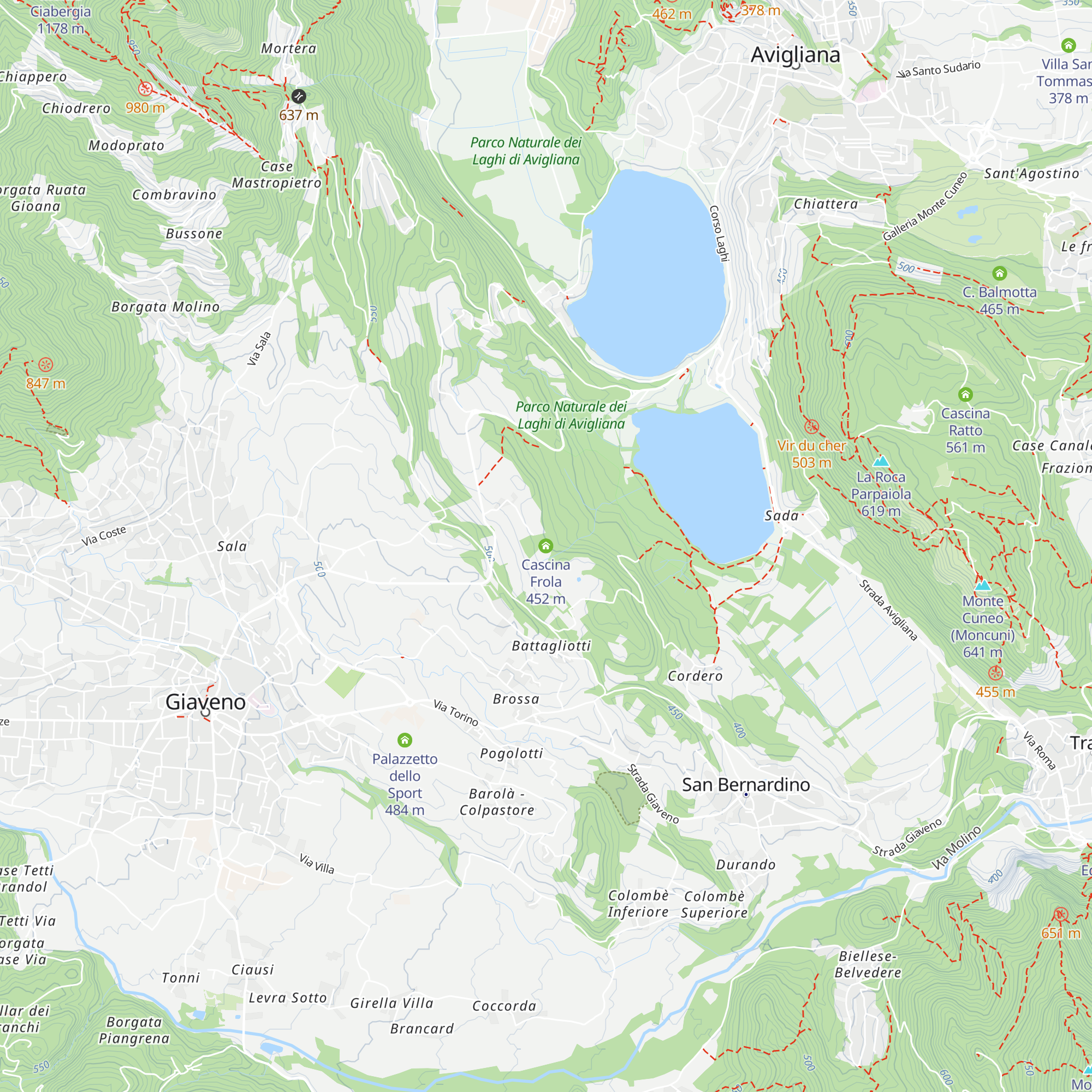 Cascina Frola map