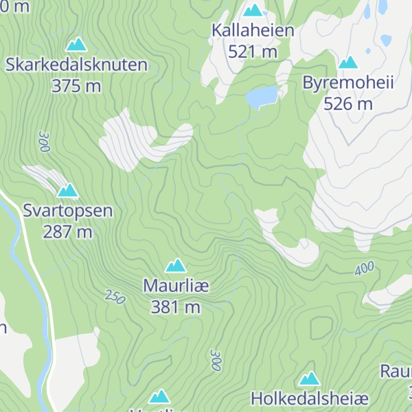 Map of Migarsfjellet