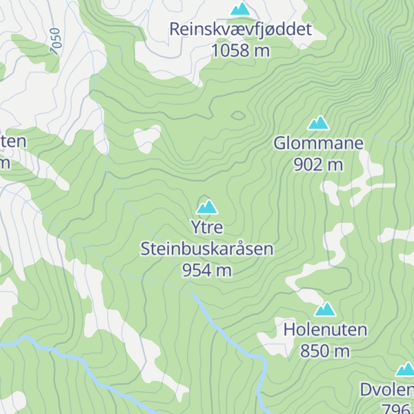 Map of Ytre Steinbuskaråsen