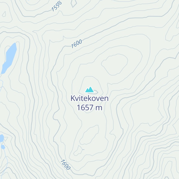 Map of Kvitekoven
