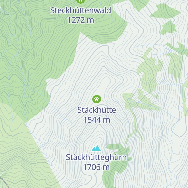 Map of Steckhütten