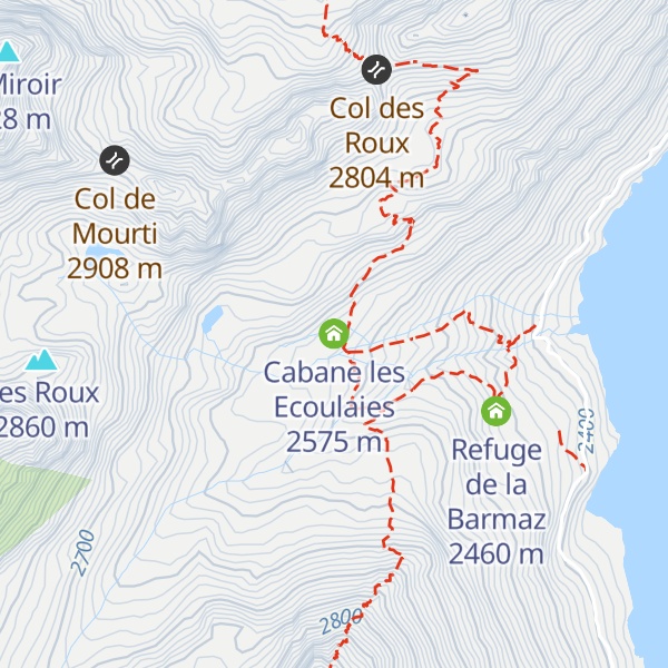 Map of Cabane les Ecoulaies