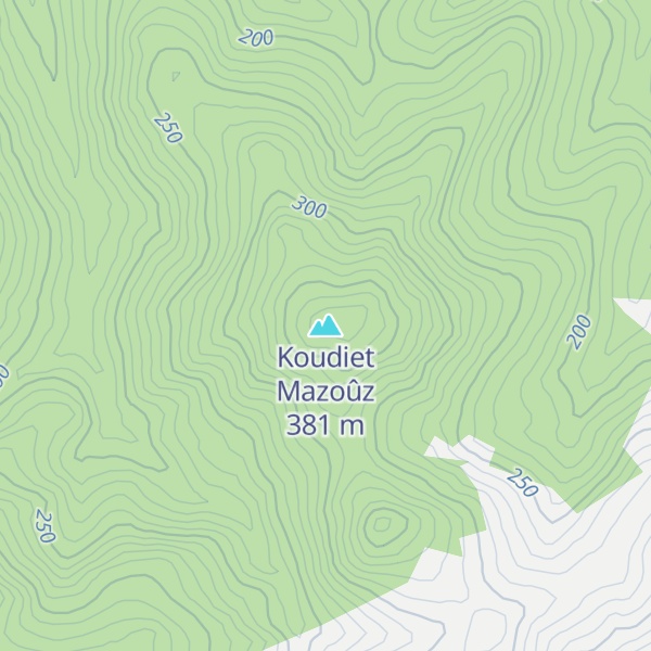 Map of Koudiet Mazoûz