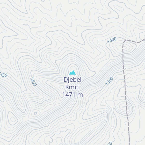 Map of Djebel Kmiti