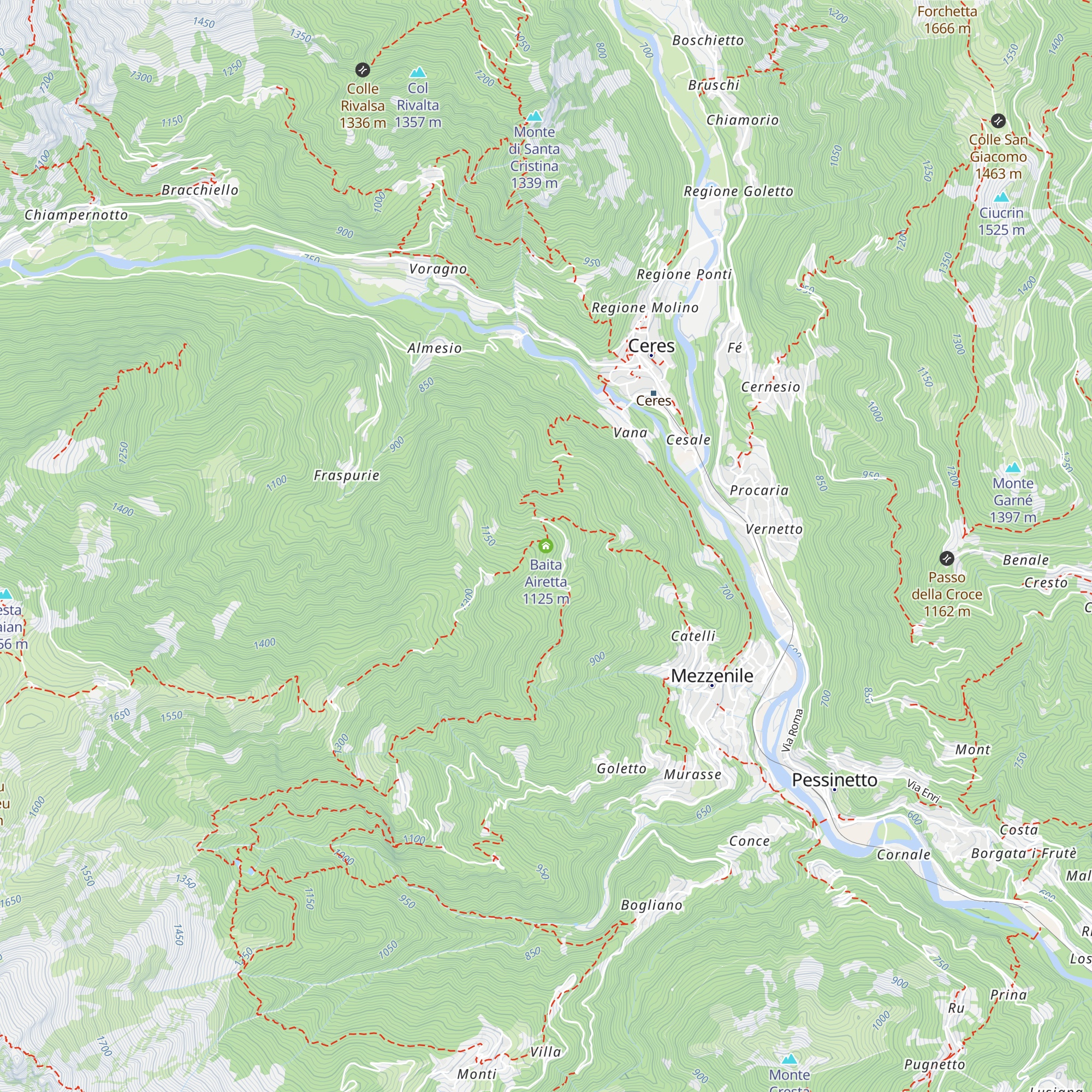 Baita Airetta map