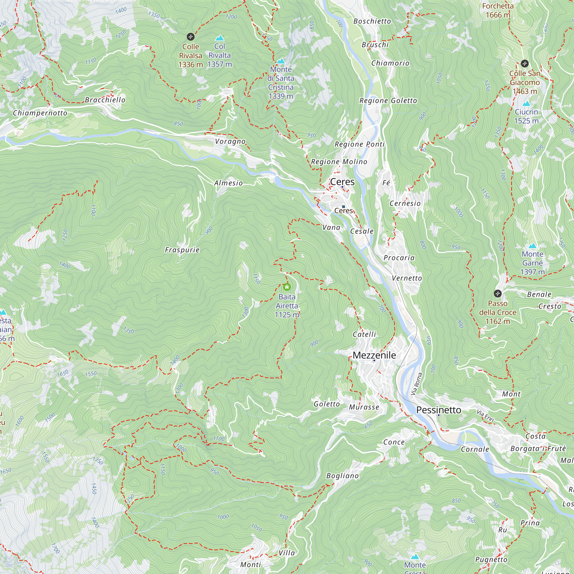 Baita Airetta map