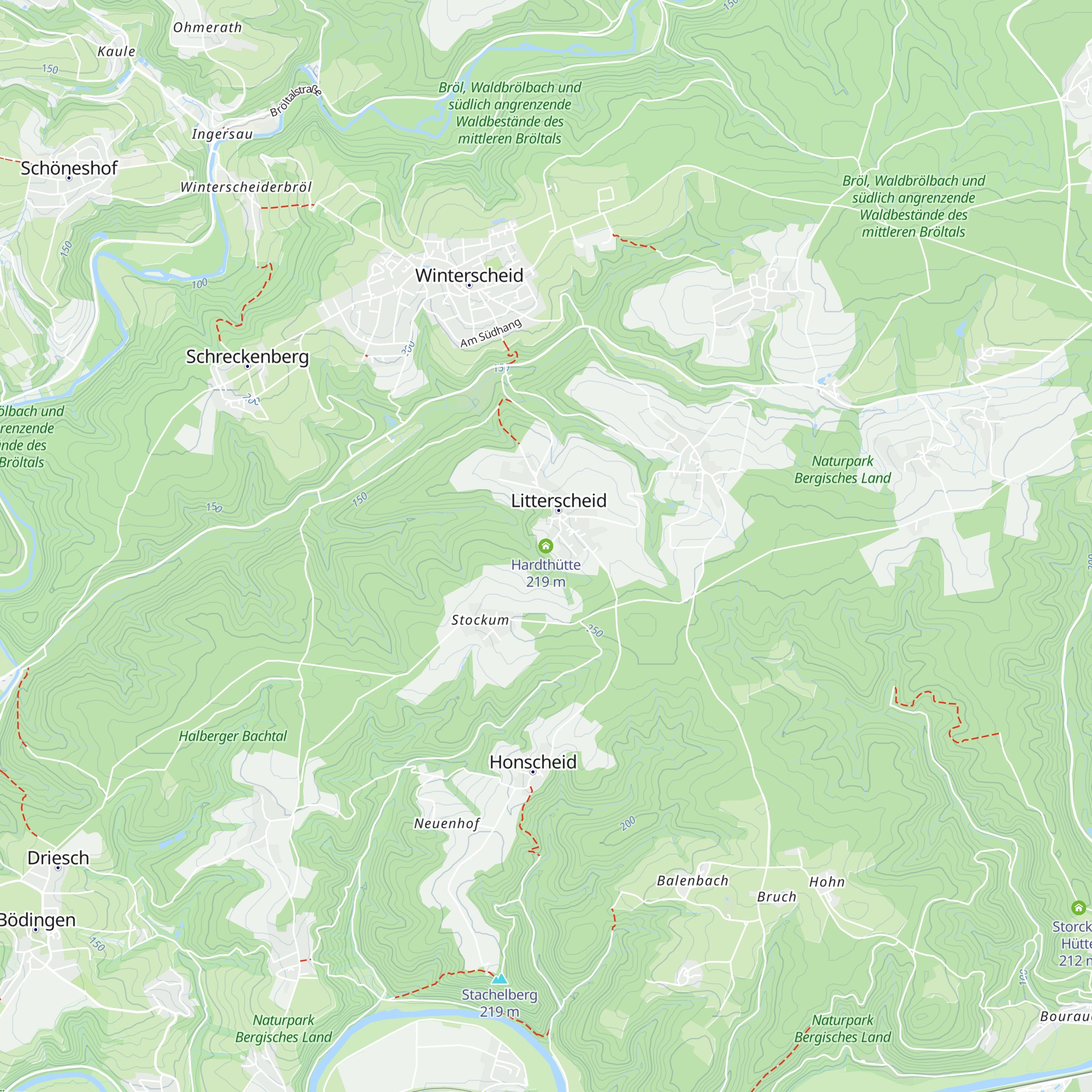 Hardthütte map