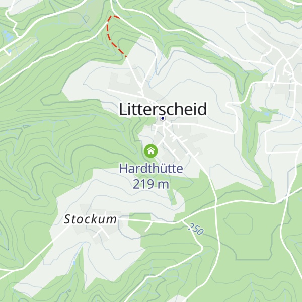 Map of Hardthütte