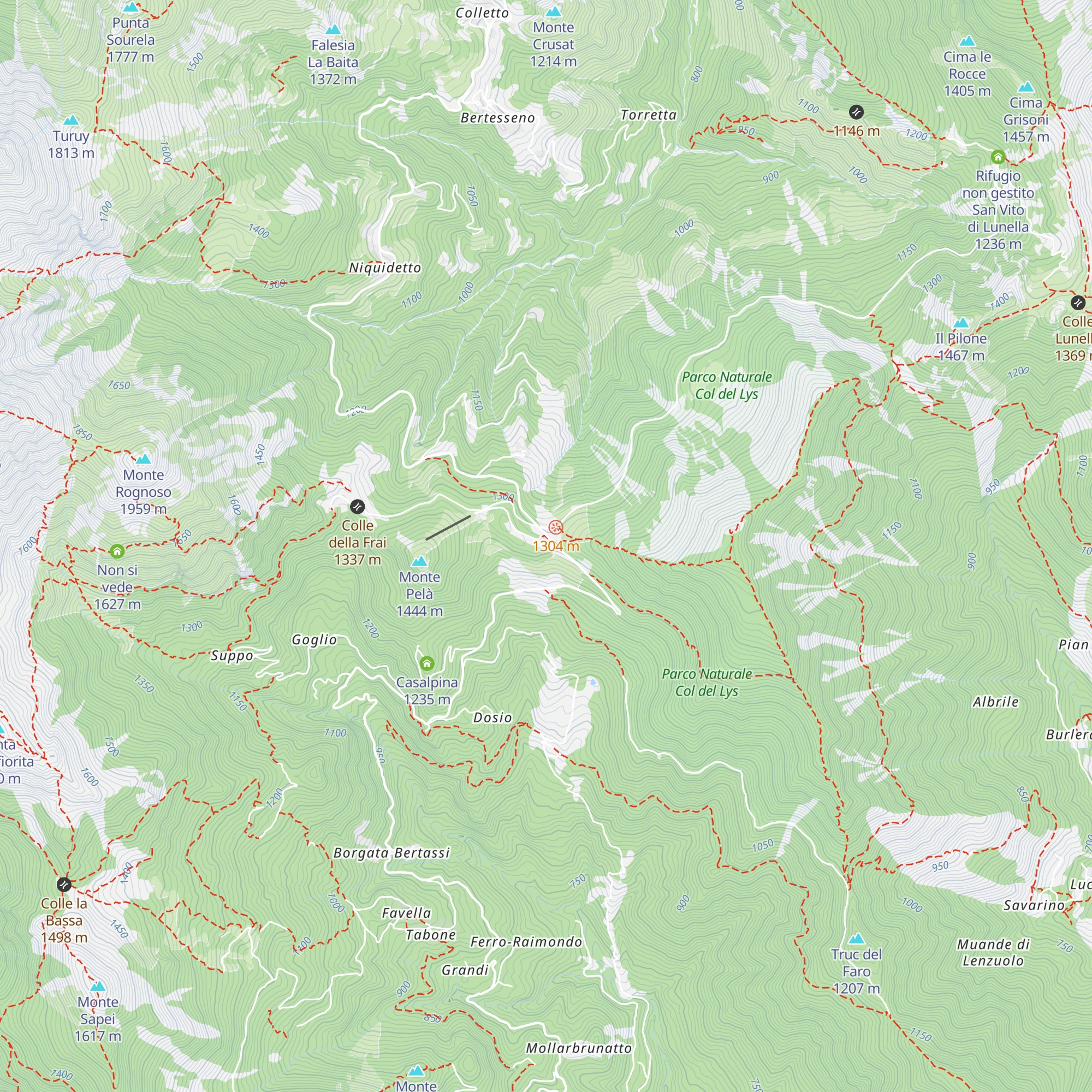 La Pineta map