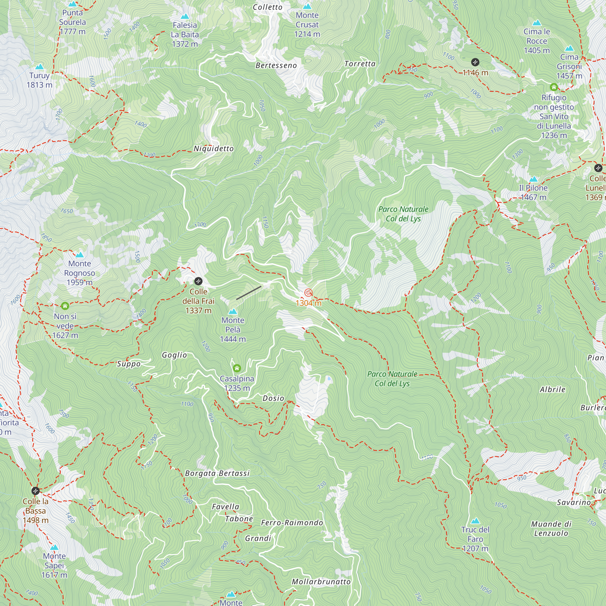 La Pineta map