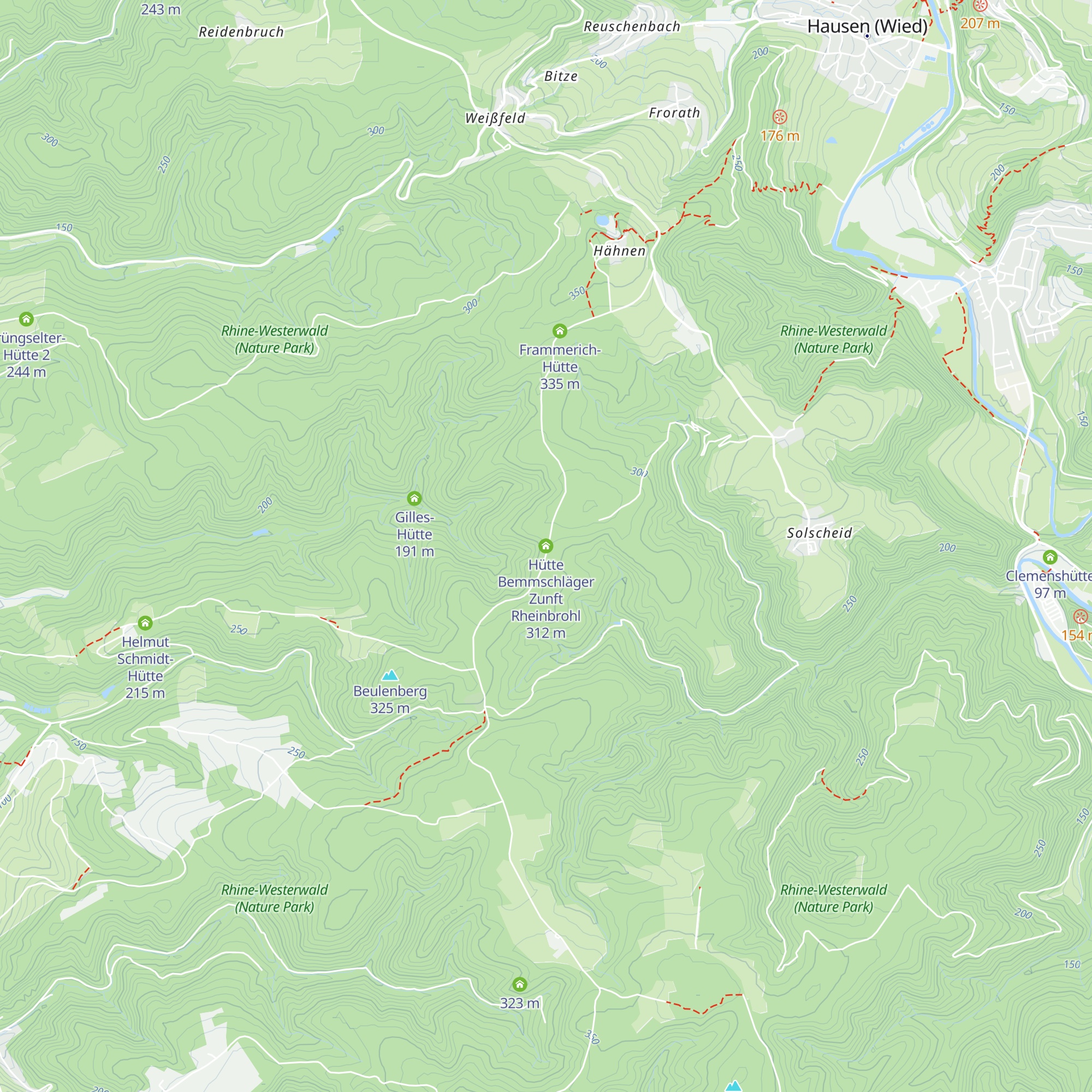 Hütte Bemmschläger Zunft Rheinbrohl map