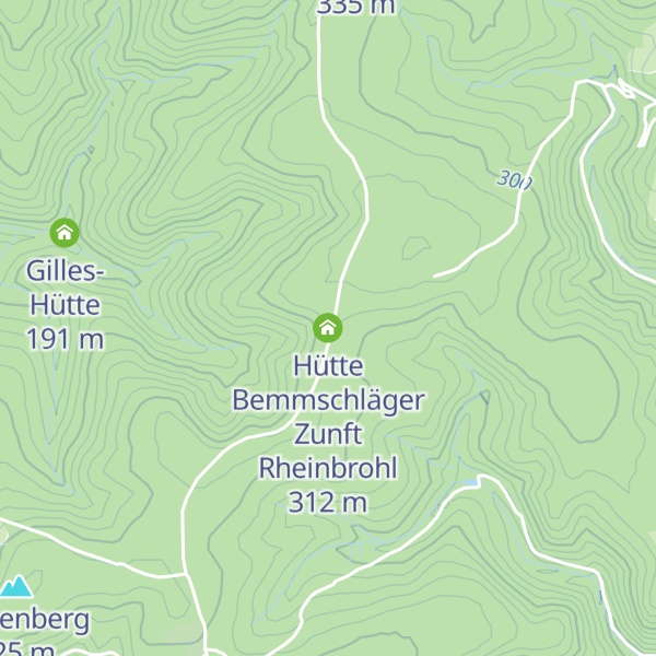 Map of Hütte Bemmschläger Zunft Rheinbrohl