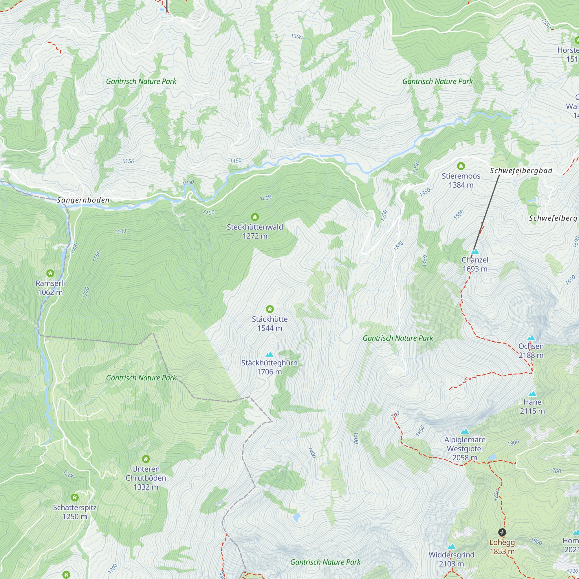 Stosshütte map