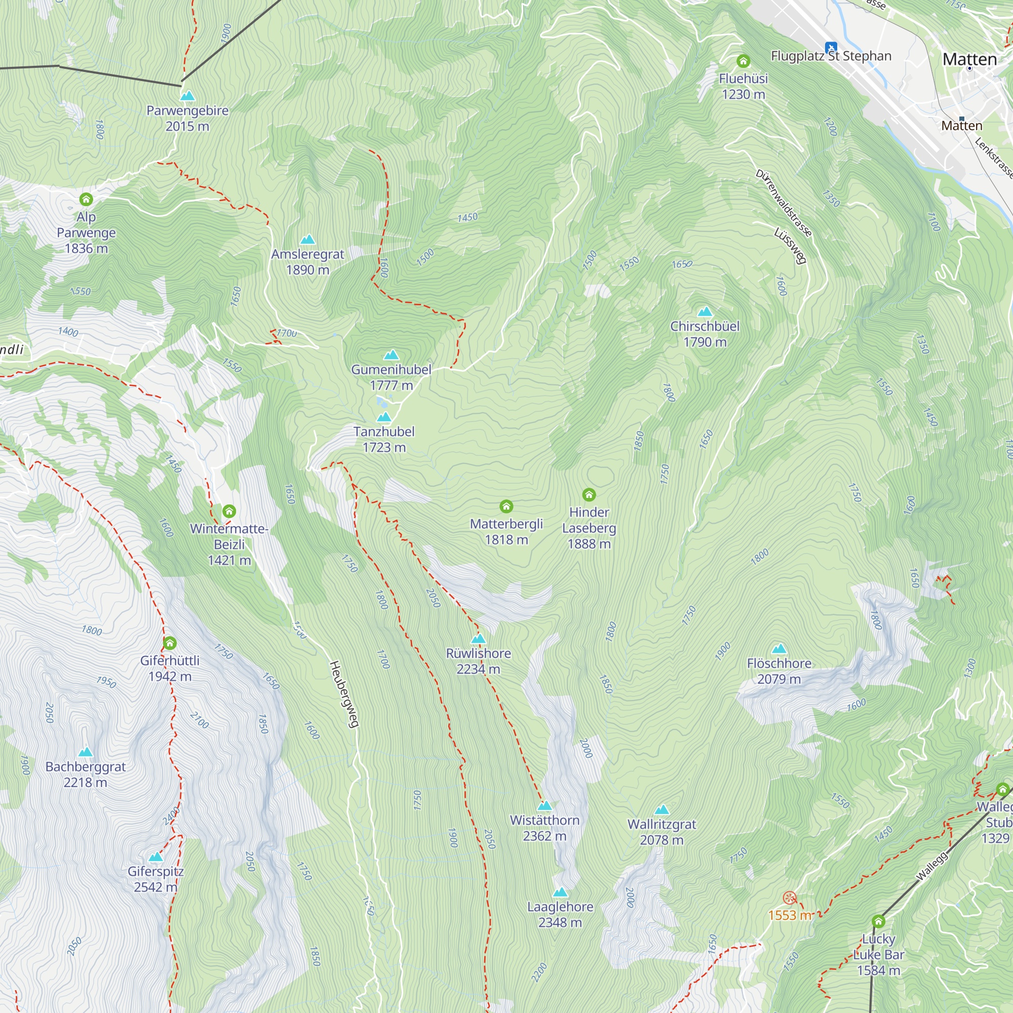 Matterbergli map
