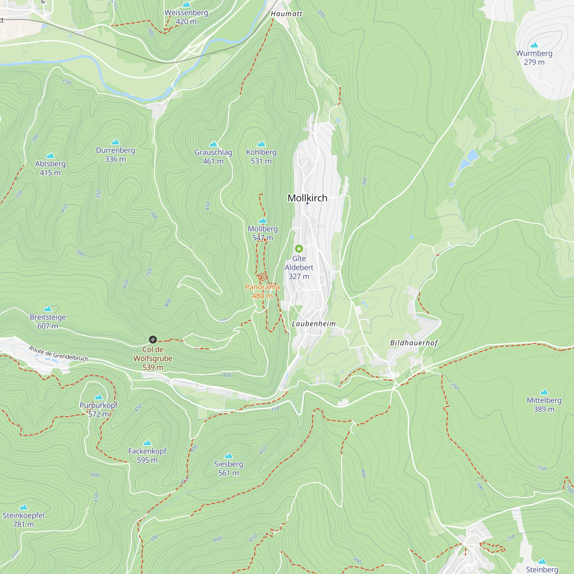 Gîte de la Magel map