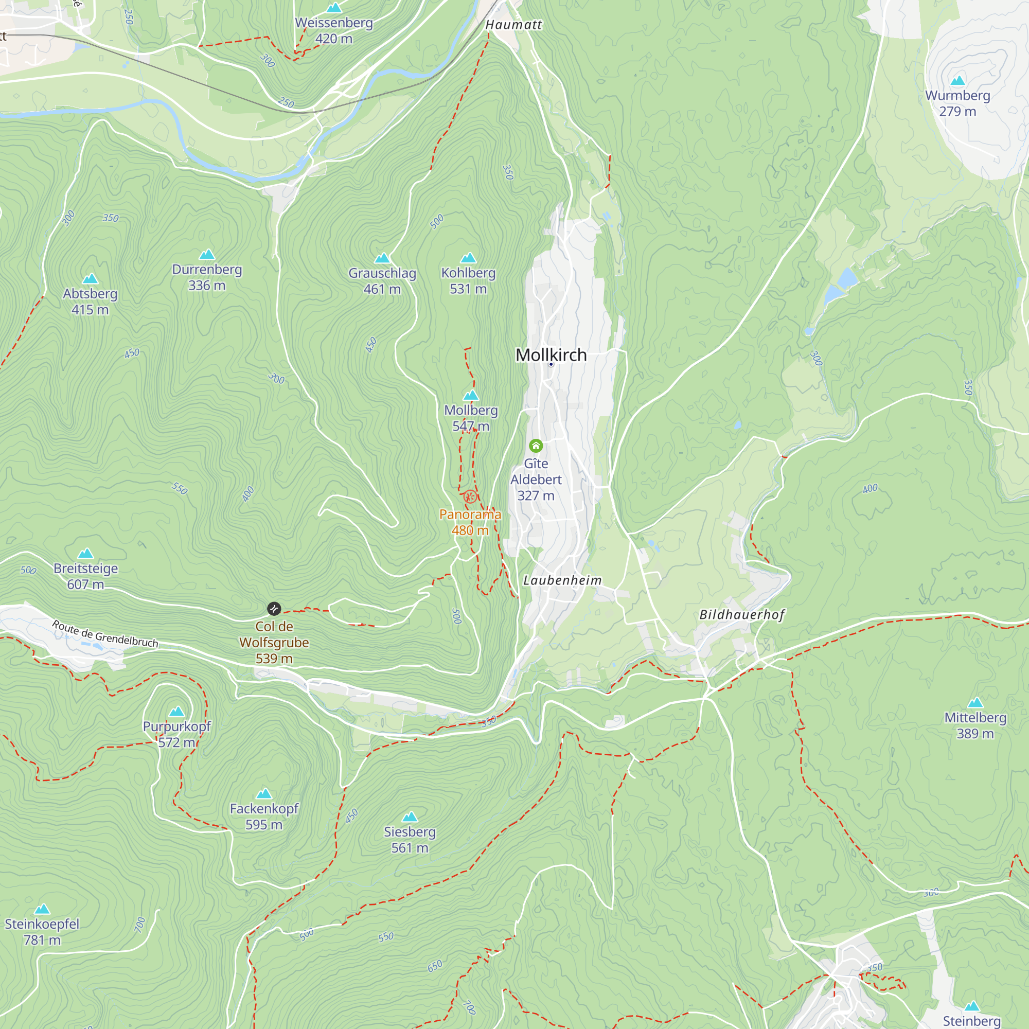 Gîte de la Magel map