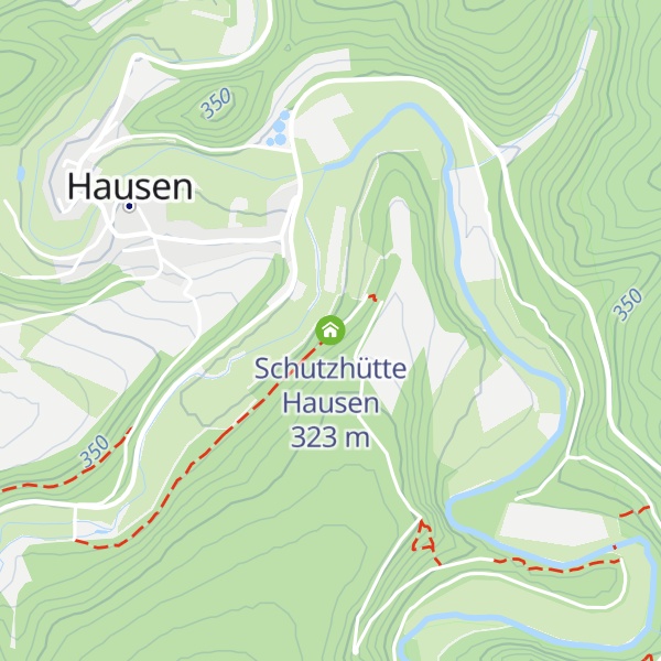 Map of Schutzhütte Hausen