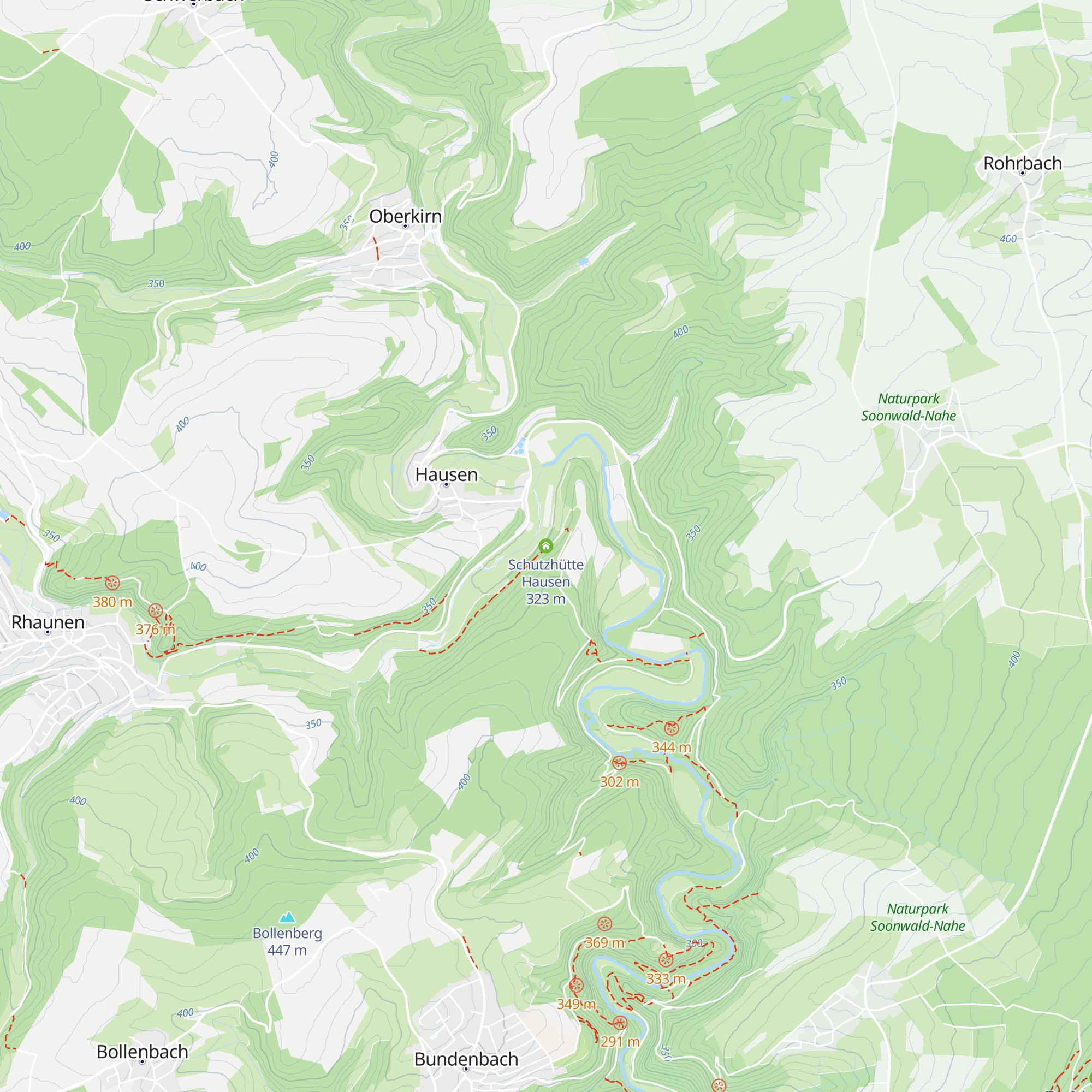 Schutzhütte Hausen map