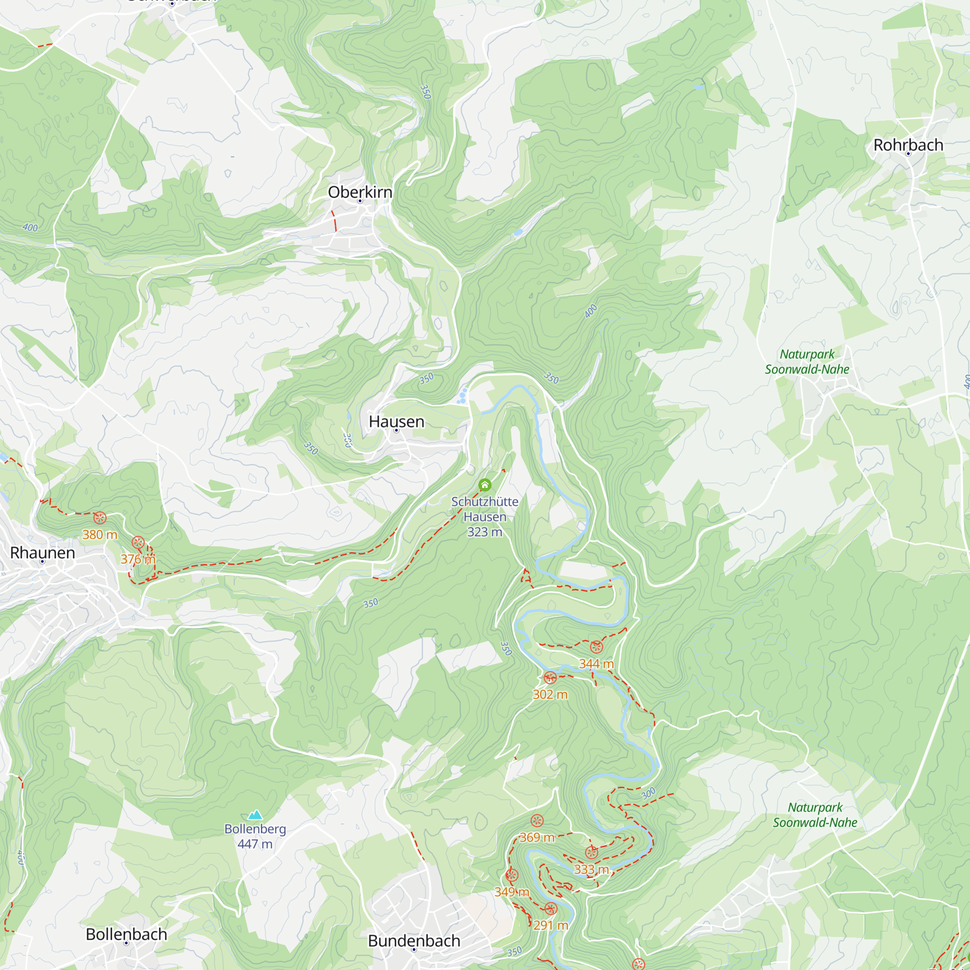 Schutzhütte Hausen map