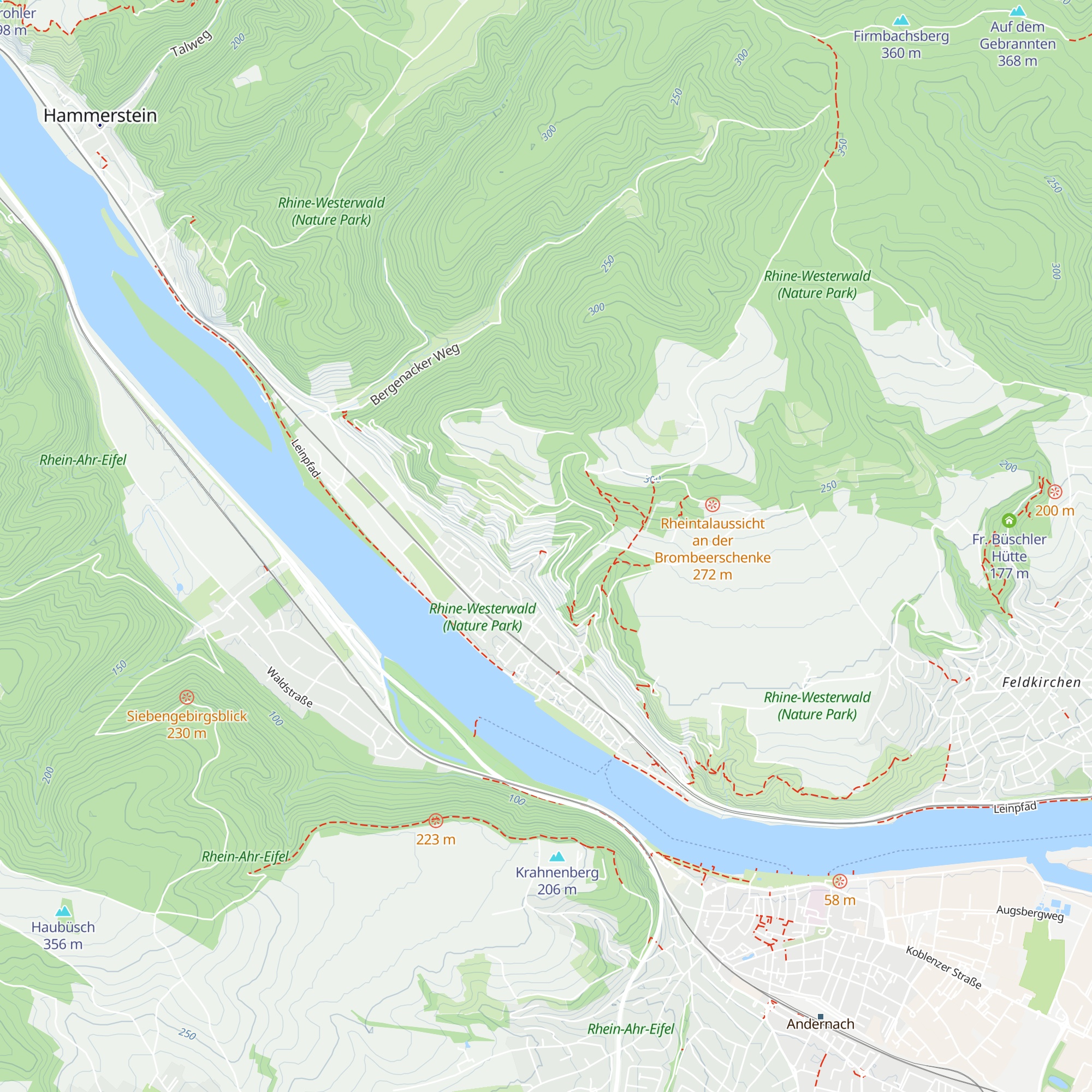 Spiessbratenhütte der Gemeinde Leutesdorf map