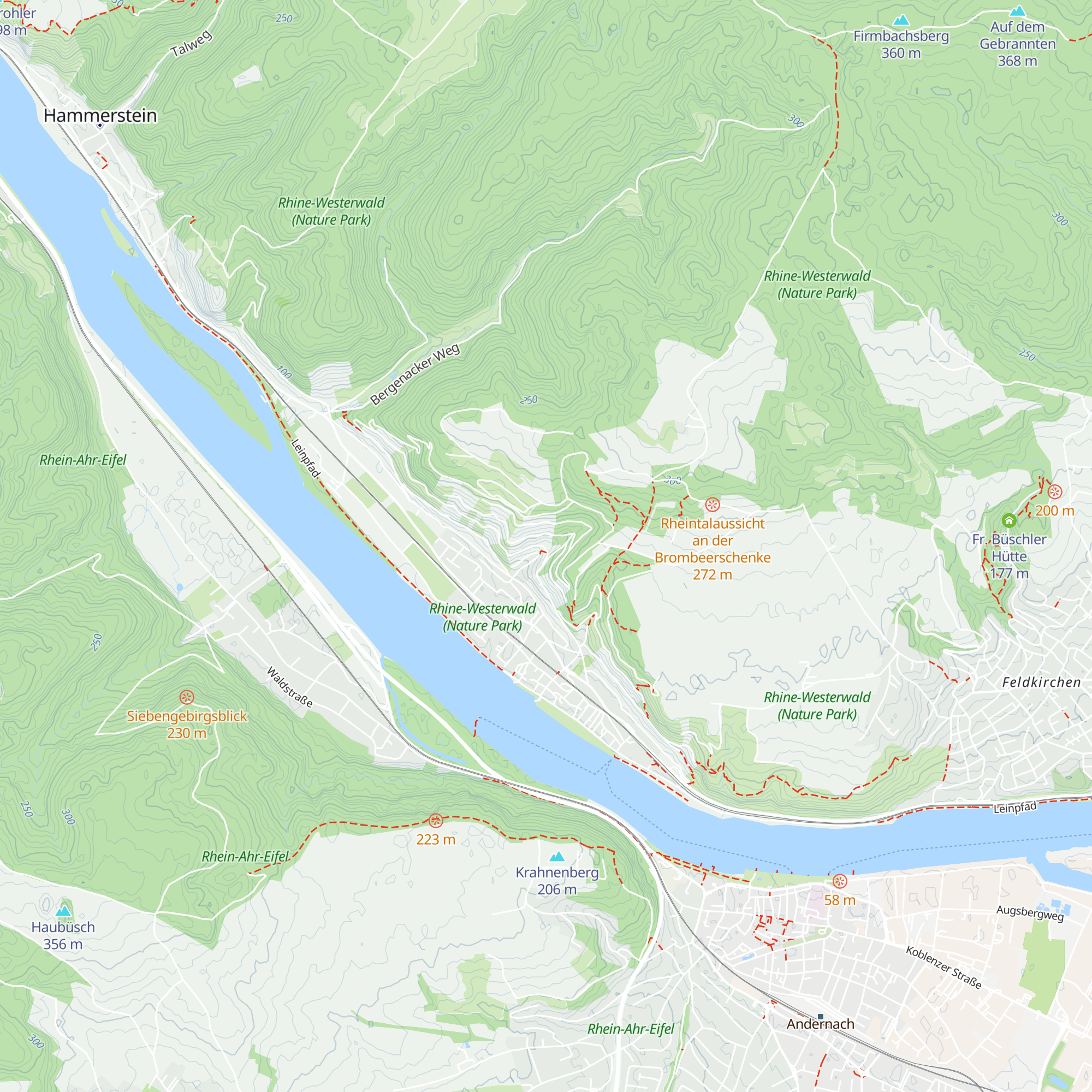 Spiessbratenhütte der Gemeinde Leutesdorf map