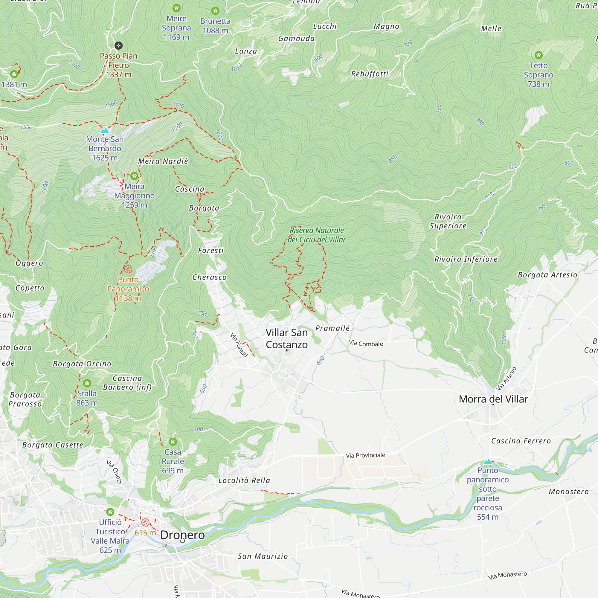 1 - Centro Visita map