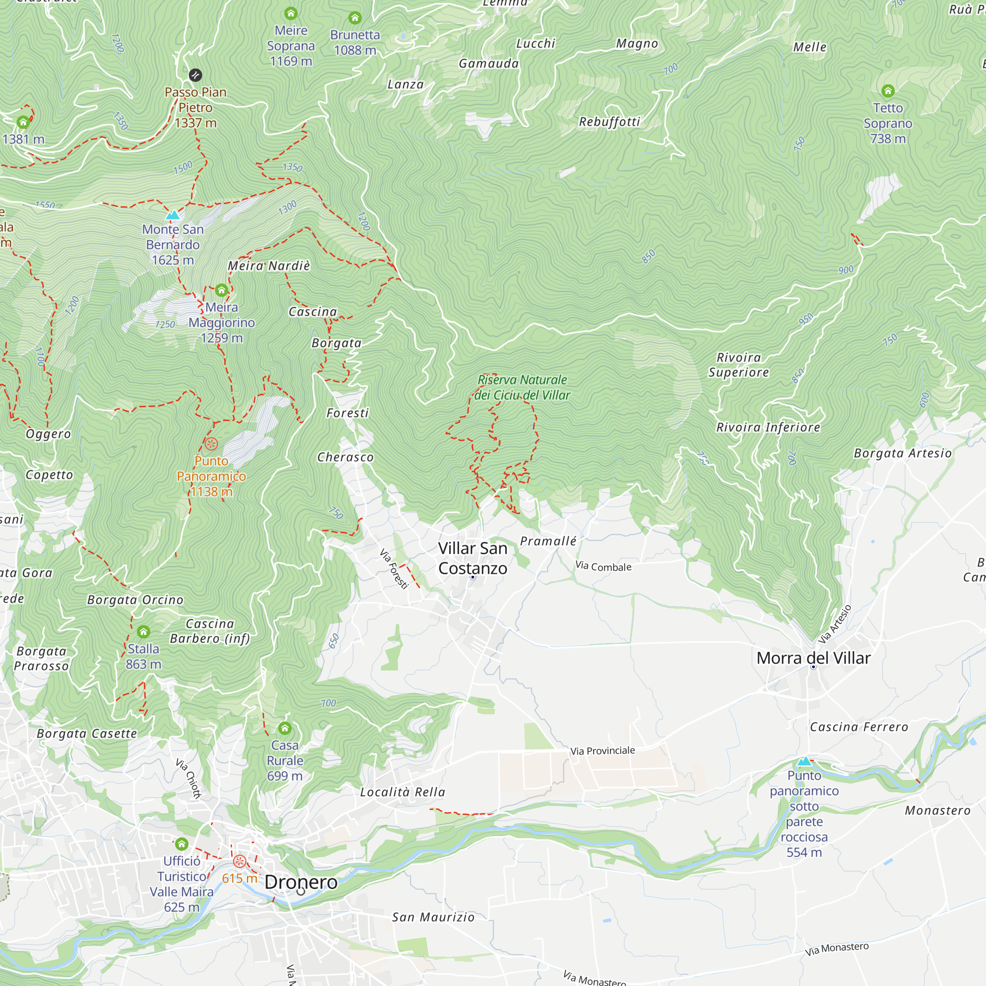 1 - Centro Visita map