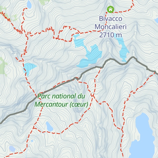 Map of Cime du Gélas / Monte Gelàs