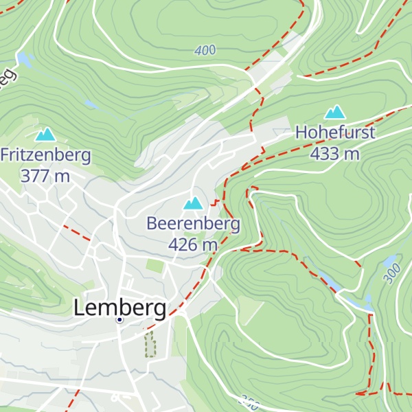 Map of Refuge du Club vosgien de Lemberg
